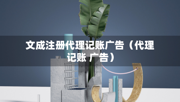 文成注冊(cè)代理記賬廣告（代理記賬 廣告）