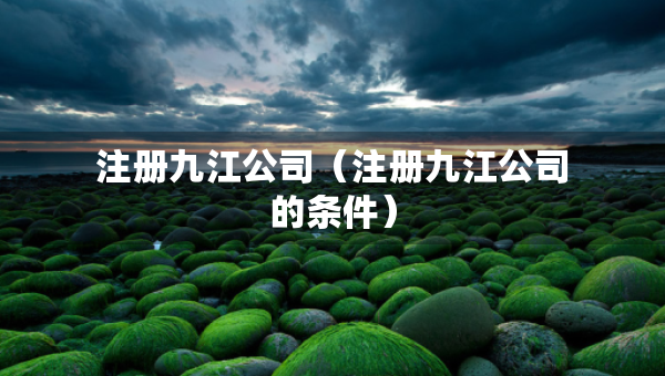 注冊九江公司（注冊九江公司的條件）
