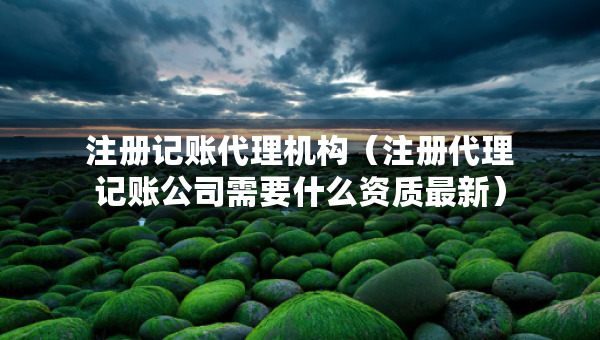 注冊(cè)記賬代理機(jī)構(gòu)（注冊(cè)代理記賬公司需要什么資質(zhì)最新）