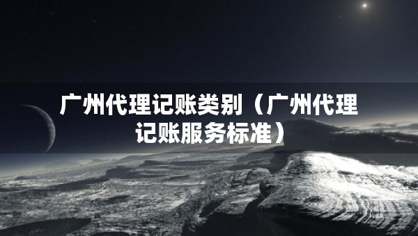 廣州代理記賬類別（廣州代理記賬服務(wù)標(biāo)準(zhǔn)）