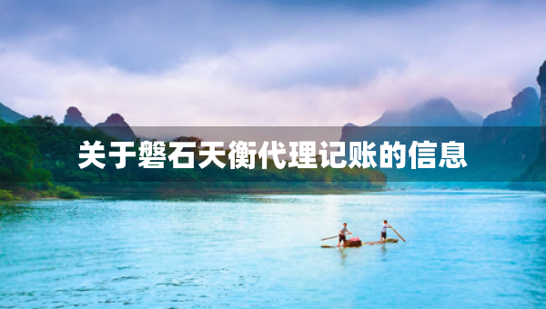 關(guān)于磐石天衡代理記賬的信息