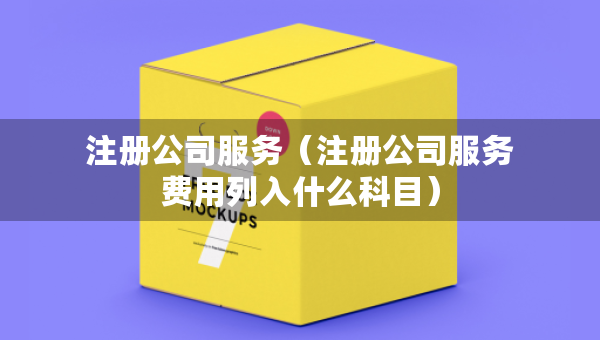 注冊公司服務(wù)（注冊公司服務(wù)費用列入什么科目）