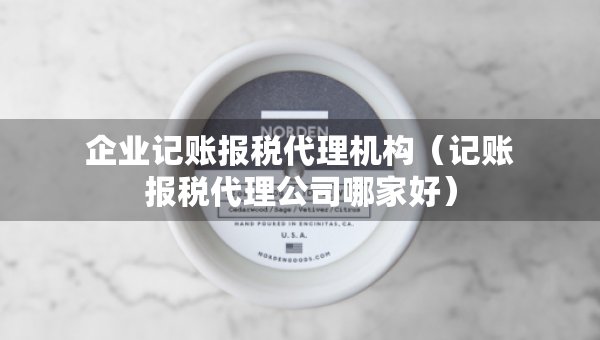 企業(yè)記賬報稅代理機構(gòu)（記賬報稅代理公司哪家好）