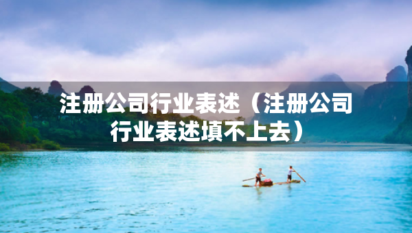 注冊(cè)公司行業(yè)表述（注冊(cè)公司行業(yè)表述填不上去）