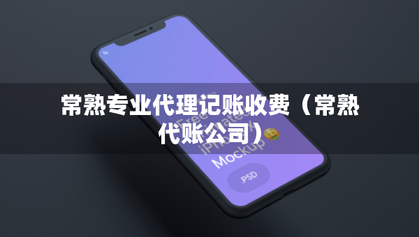 常熟專業(yè)代理記賬收費（常熟代賬公司）