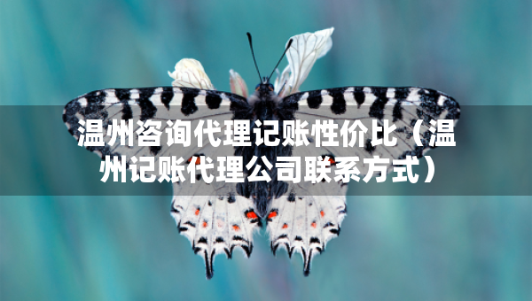 溫州咨詢代理記賬性價(jià)比（溫州記賬代理公司聯(lián)系方式）
