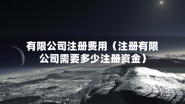 有限公司注冊(cè)費(fèi)用（注冊(cè)有限公司需要多少注冊(cè)資金）