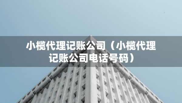 小欖代理記賬公司（小欖代理記賬公司電話號(hào)碼）