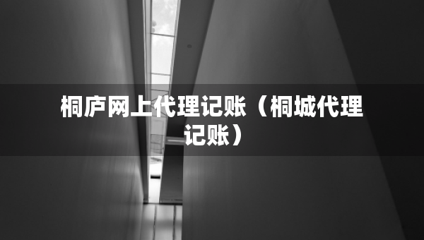 桐廬網(wǎng)上代理記賬（桐城代理記賬）