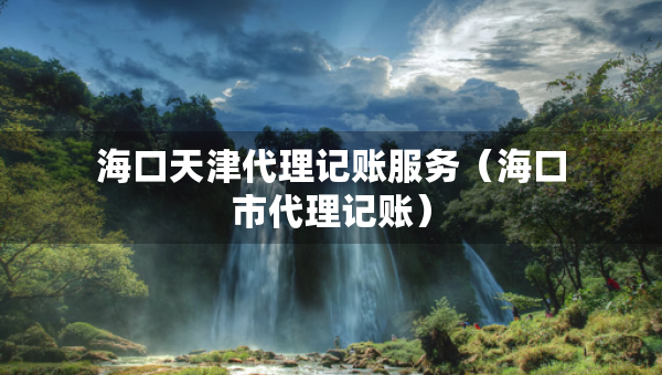 海口天津代理記賬服務(wù)（?？谑写碛涃~）