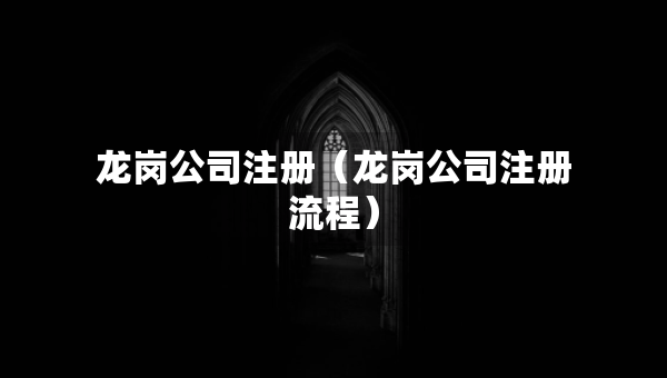 龍崗公司注冊（龍崗公司注冊流程）