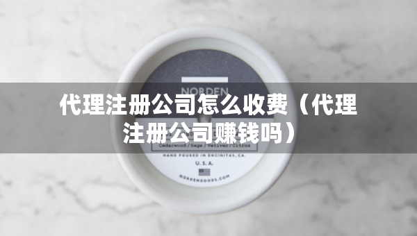 代理注冊公司怎么收費(fèi)（代理注冊公司賺錢嗎）