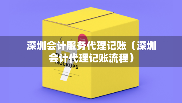 深圳會(huì)計(jì)服務(wù)代理記賬（深圳會(huì)計(jì)代理記賬流程）