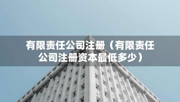 有限責(zé)任公司注冊（有限責(zé)任公司注冊資本最低多少）