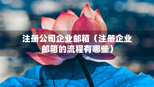 注冊公司企業(yè)郵箱（注冊企業(yè)郵箱的流程有哪些）