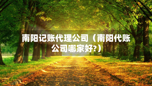 南陽(yáng)記賬代理公司（南陽(yáng)代賬公司哪家好?）