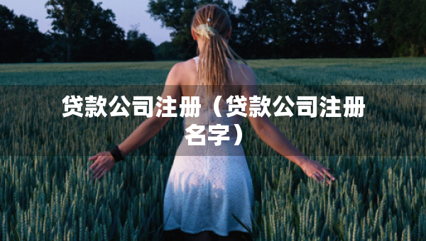 貸款公司注冊（貸款公司注冊名字）