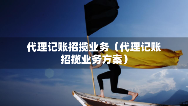 代理記賬招攬業(yè)務(wù)（代理記賬招攬業(yè)務(wù)方案）