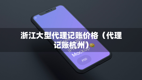 浙江大型代理記賬價(jià)格（代理記賬杭州）