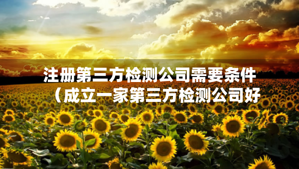 注冊(cè)第三方檢測(cè)公司需要條件（成立一家第三方檢測(cè)公司好辦嗎）