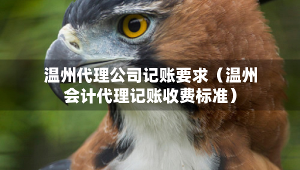 溫州代理公司記賬要求（溫州會計代理記賬收費標準）