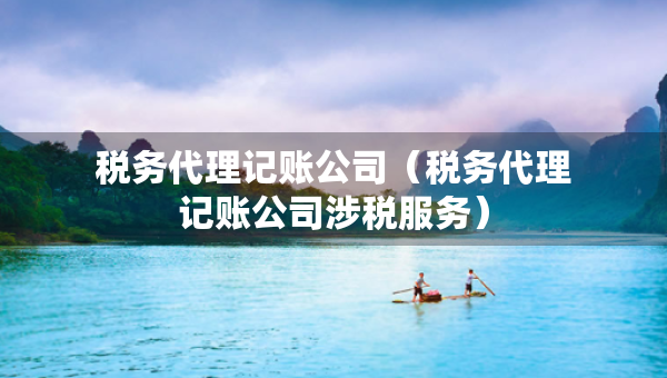 稅務(wù)代理記賬公司（稅務(wù)代理記賬公司涉稅服務(wù)）