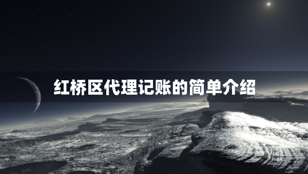 紅橋區(qū)代理記賬的簡單介紹