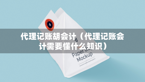 代理記賬胡會計（代理記賬會計需要懂什么知識）