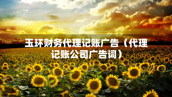 玉環(huán)財(cái)務(wù)代理記賬廣告（代理記賬公司廣告詞）