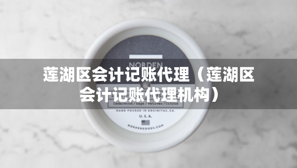 蓮湖區(qū)會(huì)計(jì)記賬代理（蓮湖區(qū)會(huì)計(jì)記賬代理機(jī)構(gòu)）