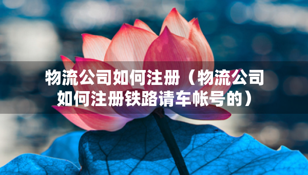 物流公司如何注冊（物流公司如何注冊鐵路請車帳號的）