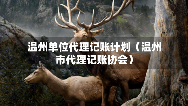 溫州單位代理記賬計(jì)劃（溫州市代理記賬協(xié)會(huì)）
