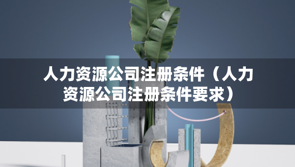 人力資源公司注冊條件（人力資源公司注冊條件要求）