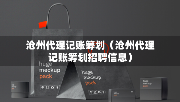 滄州代理記賬籌劃（滄州代理記賬籌劃招聘信息）