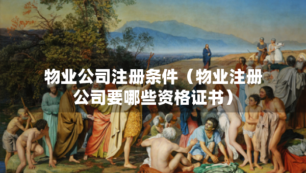 物業(yè)公司注冊條件（物業(yè)注冊公司要哪些資格證書）