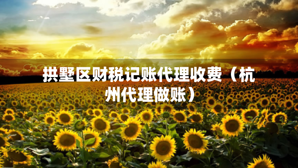 拱墅區(qū)財(cái)稅記賬代理收費(fèi)（杭州代理做賬）