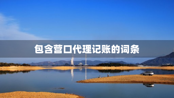 包含營口代理記賬的詞條