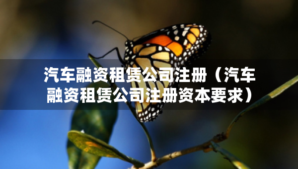 汽車融資租賃公司注冊（汽車融資租賃公司注冊資本要求）