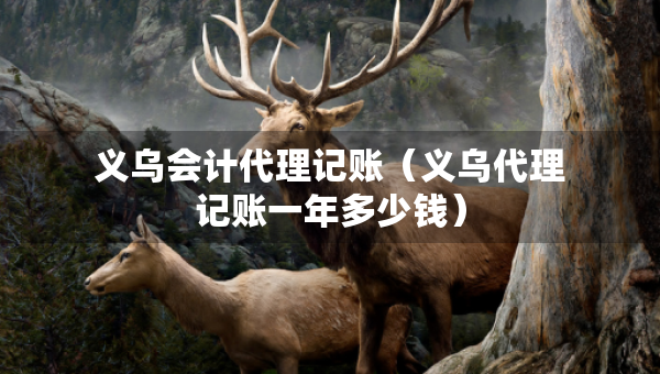 義烏會計(jì)代理記賬（義烏代理記賬一年多少錢）