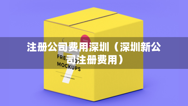 注冊(cè)公司費(fèi)用深圳（深圳新公司注冊(cè)費(fèi)用）