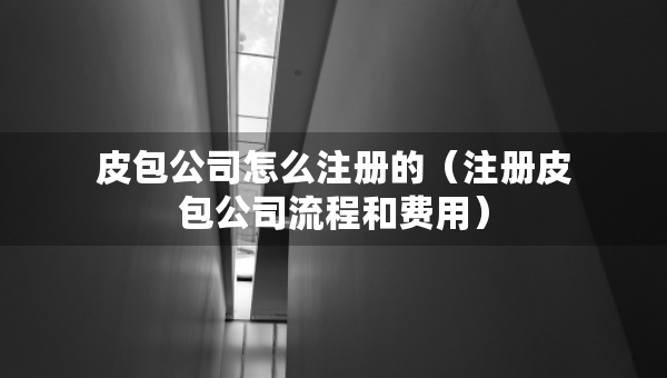 皮包公司怎么注冊(cè)的（注冊(cè)皮包公司流程和費(fèi)用）