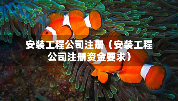 安裝工程公司注冊(cè)（安裝工程公司注冊(cè)資金要求）