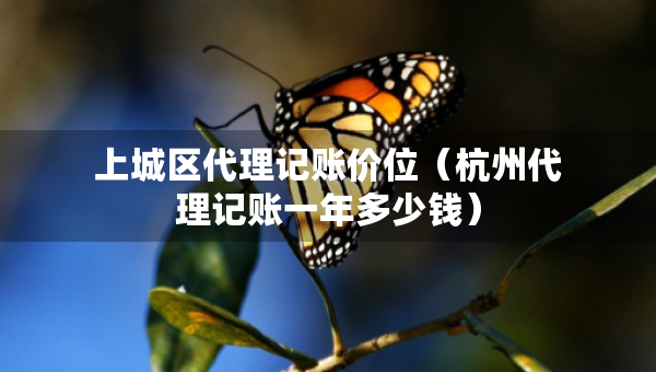 上城區(qū)代理記賬價(jià)位（杭州代理記賬一年多少錢）