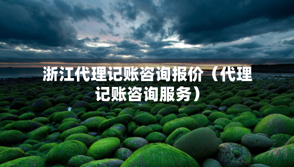 浙江代理記賬咨詢報(bào)價(jià)（代理記賬咨詢服務(wù)）