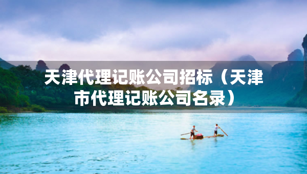 天津代理記賬公司招標（天津市代理記賬公司名錄）