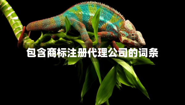 包含商標注冊代理公司的詞條