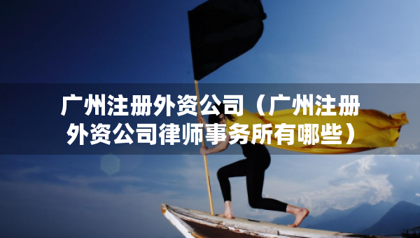 廣州注冊外資公司（廣州注冊外資公司律師事務所有哪些）