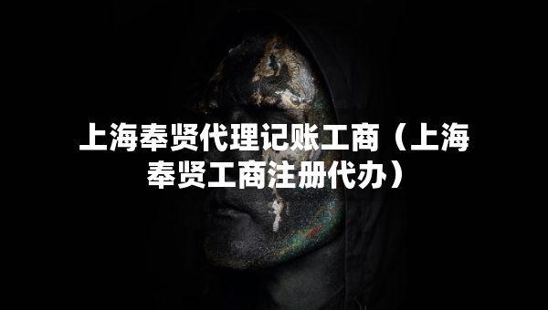 上海奉賢代理記賬工商（上海奉賢工商注冊代辦）