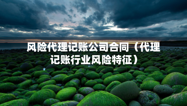 風(fēng)險代理記賬公司合同（代理記賬行業(yè)風(fēng)險特征）