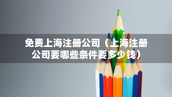 免費上海注冊公司（上海注冊公司要哪些條件要多少錢）